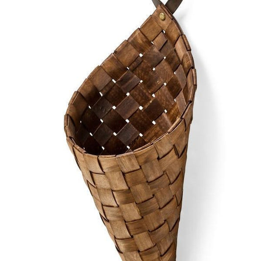 Braided Cone Hanging Basket