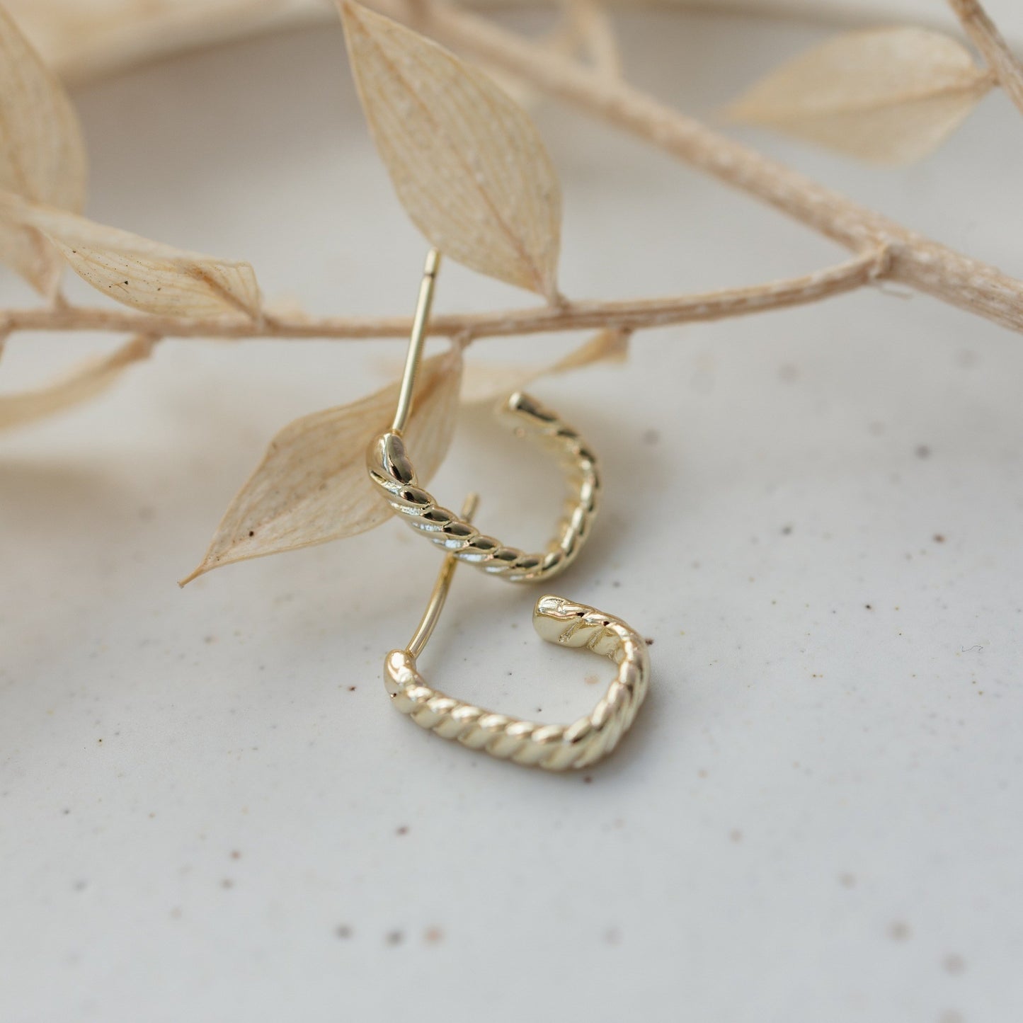 Braided Studs | Gold