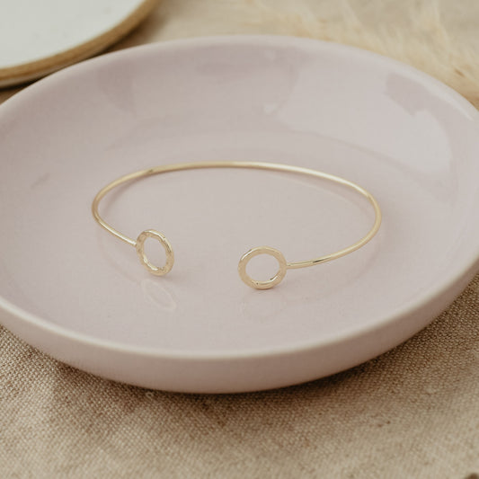 Circle GeoChic Cuff - Gold