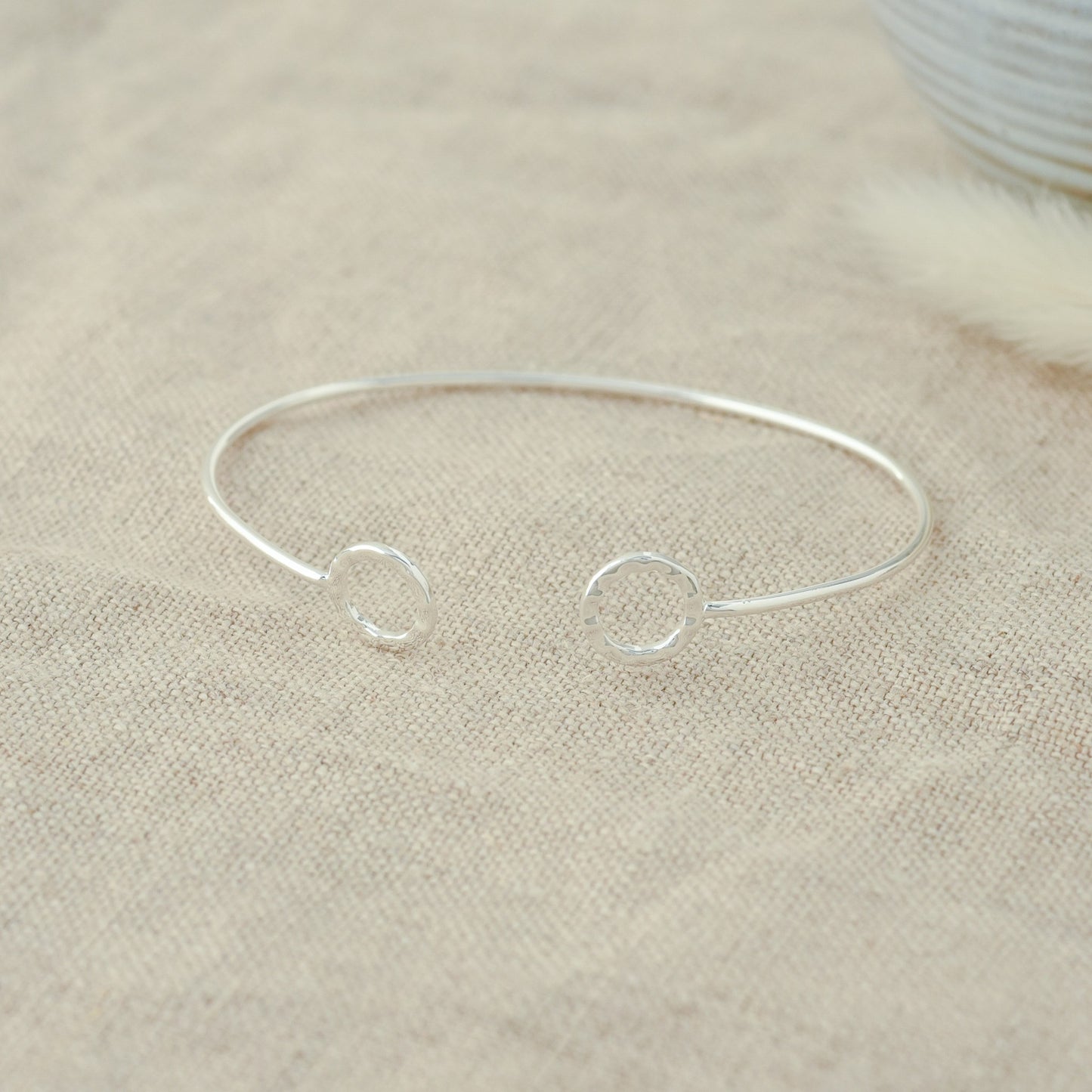 Circle GeoChic Cuff - Silver