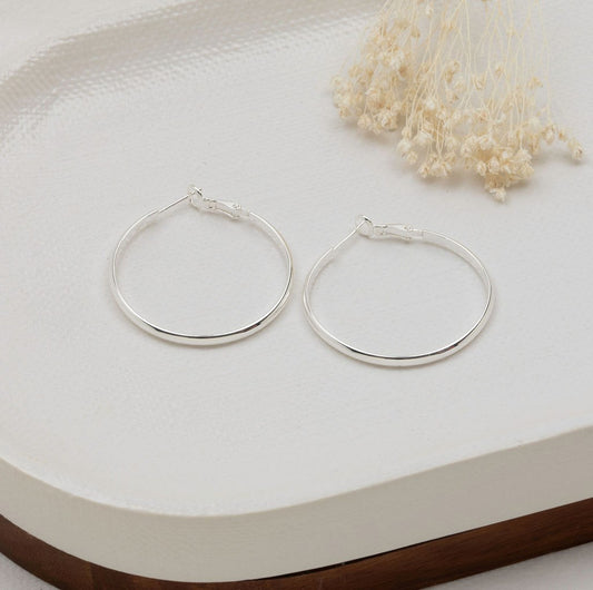 Estella Hoops - Silver