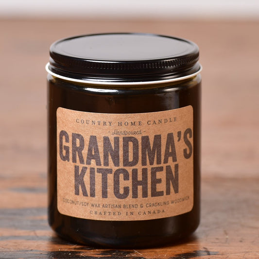 Grandma's Kitchen Woodwick Amber Candles