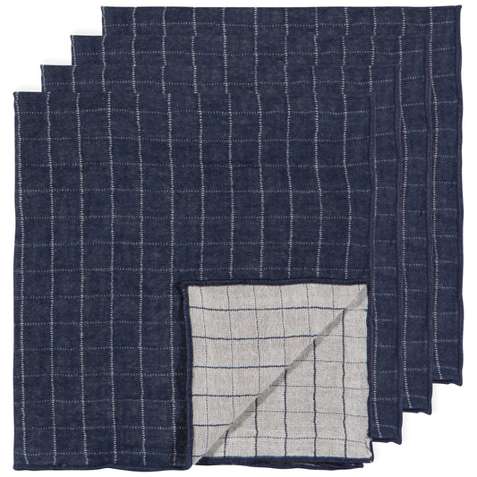 Cloth Napkins - Double Weave Midnight