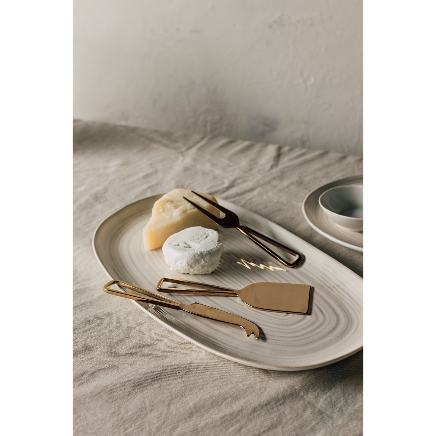 Gold Cheese Knives Set