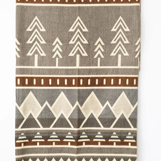 Tree Line Queen Blanket - Tranquil Peaks