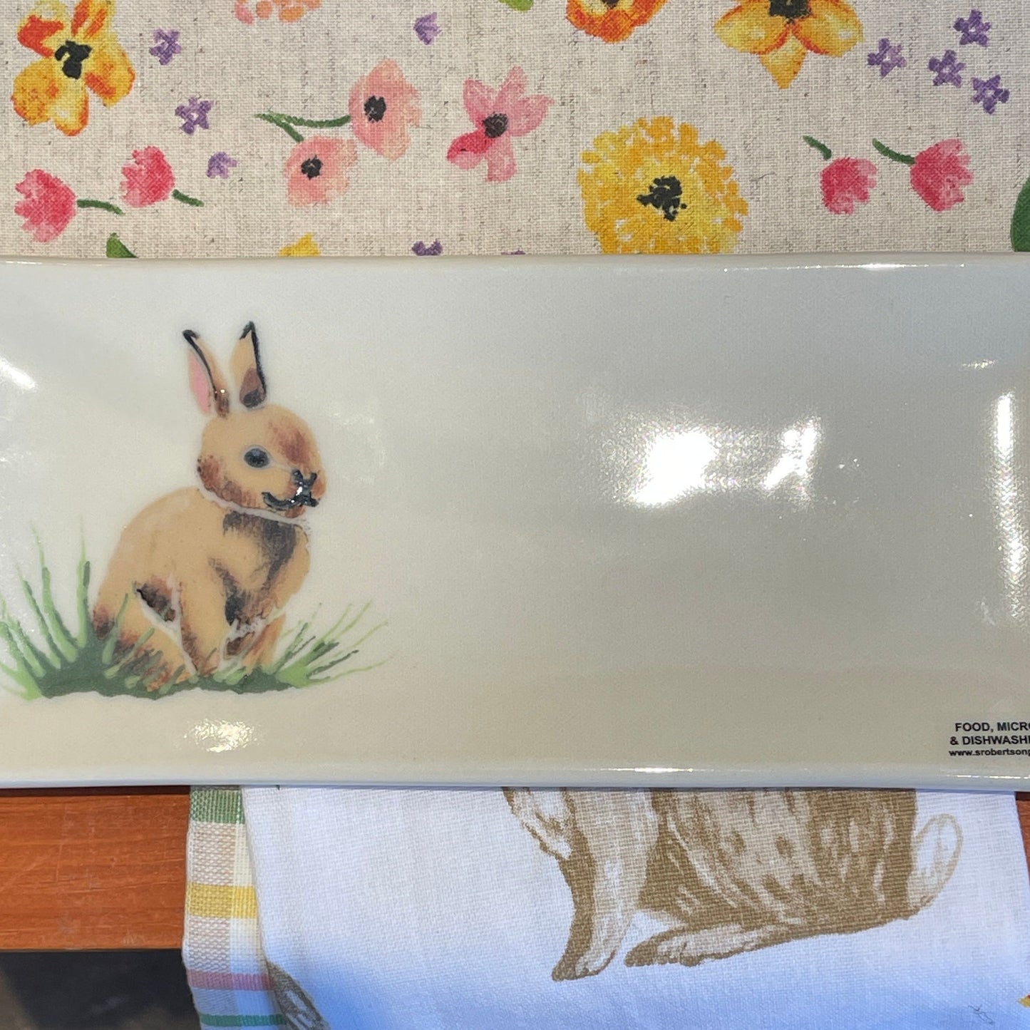 Rectangle Plate - Rabbit