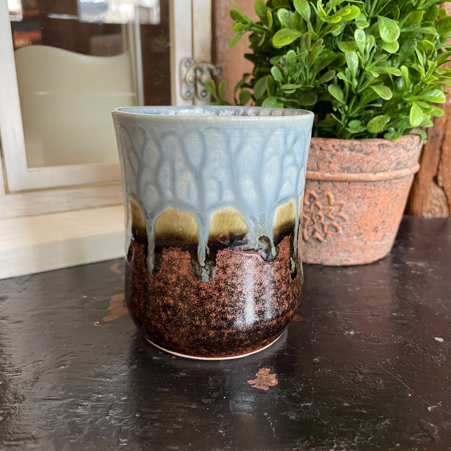 Handmade Tumbler - Blue Ash