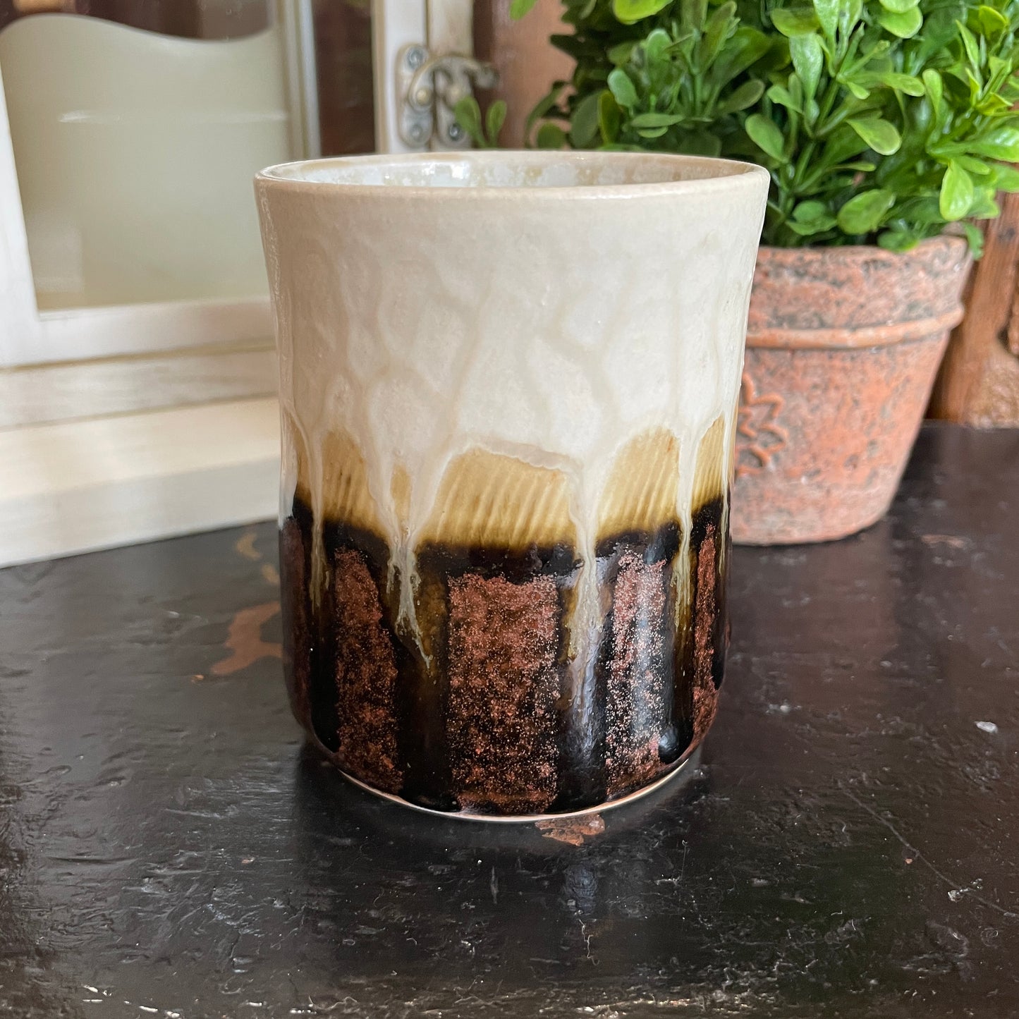 Handmade Tumbler - Cream Ash