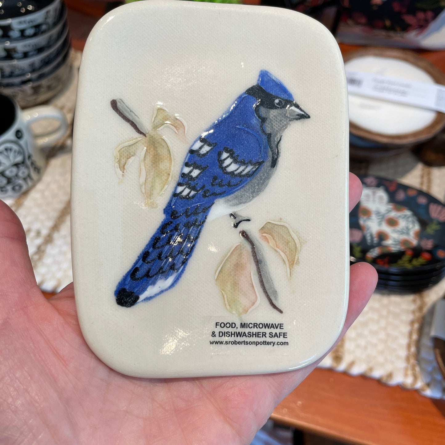 Soap Dish - Blue Jay