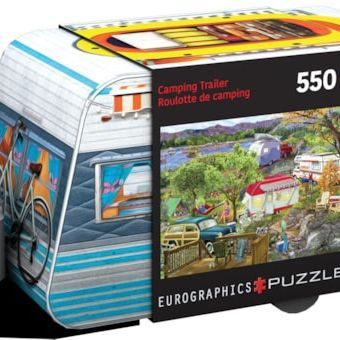 Camping Trailer Tin Puzzle