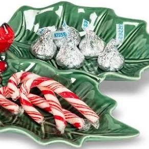 Leaf Plate w/Cardinal