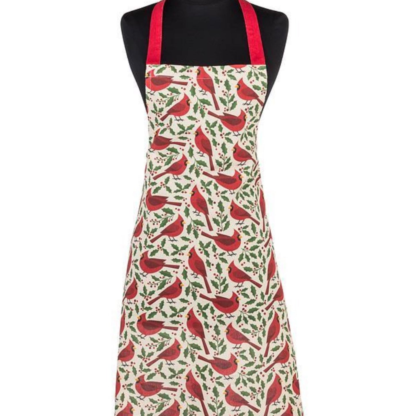 Apron - Cardinals w/Holly