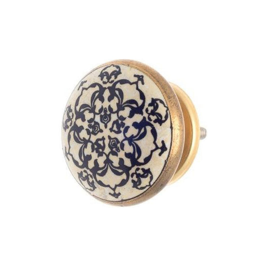 Ceramic Knob - Navy