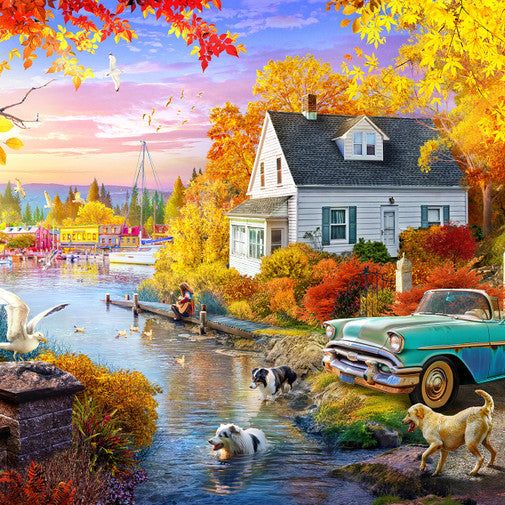 Puzzle - Lakeside Fall Retreat