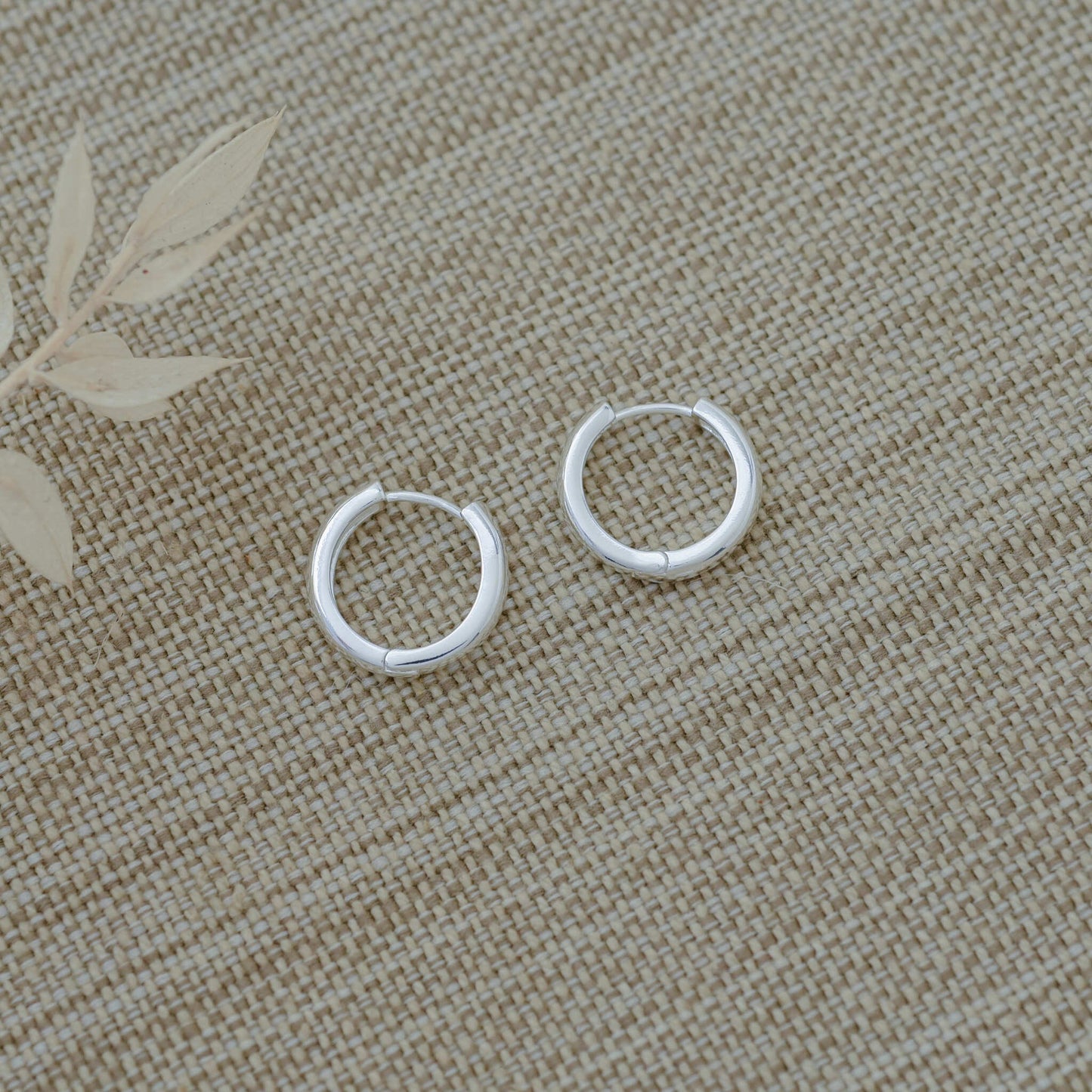 Mini Circular Hoops - Silver