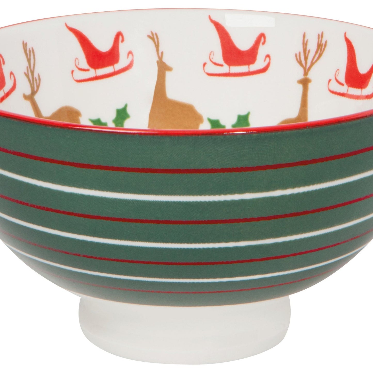 Stamped Bowl - Santa's Reindeer
