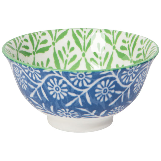 Stamped Bowl | Green Leaf