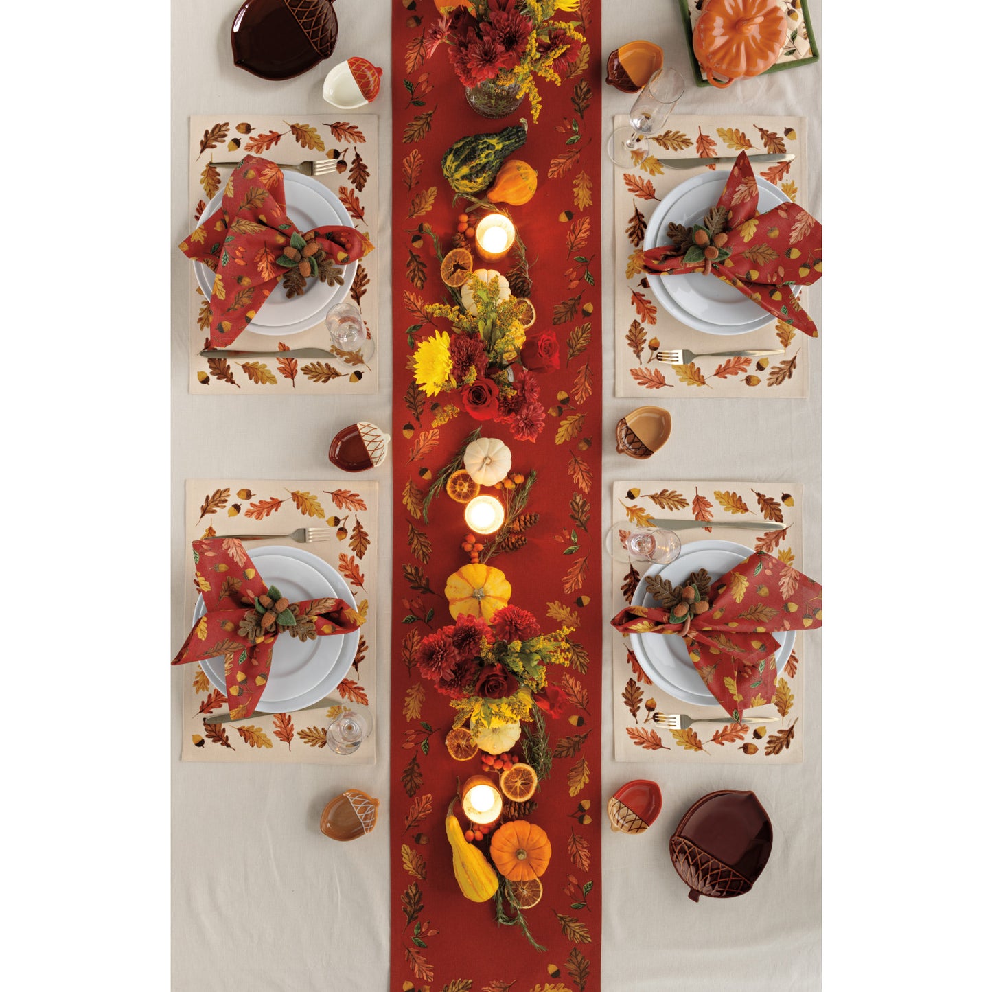 Table Runner - Oak and Acorn