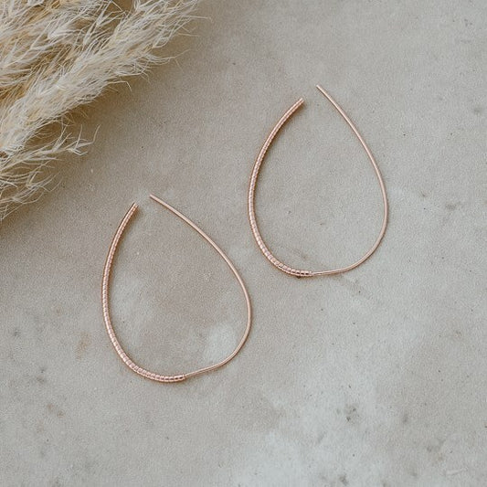 New Age Hoops - Rose Gold