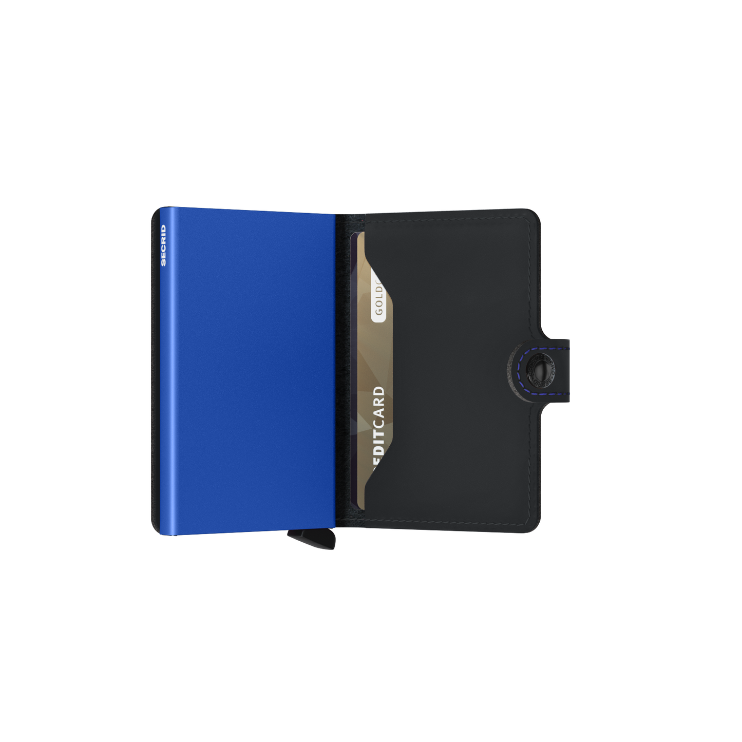 Secrid Miniwallet Matte - Black & Blue