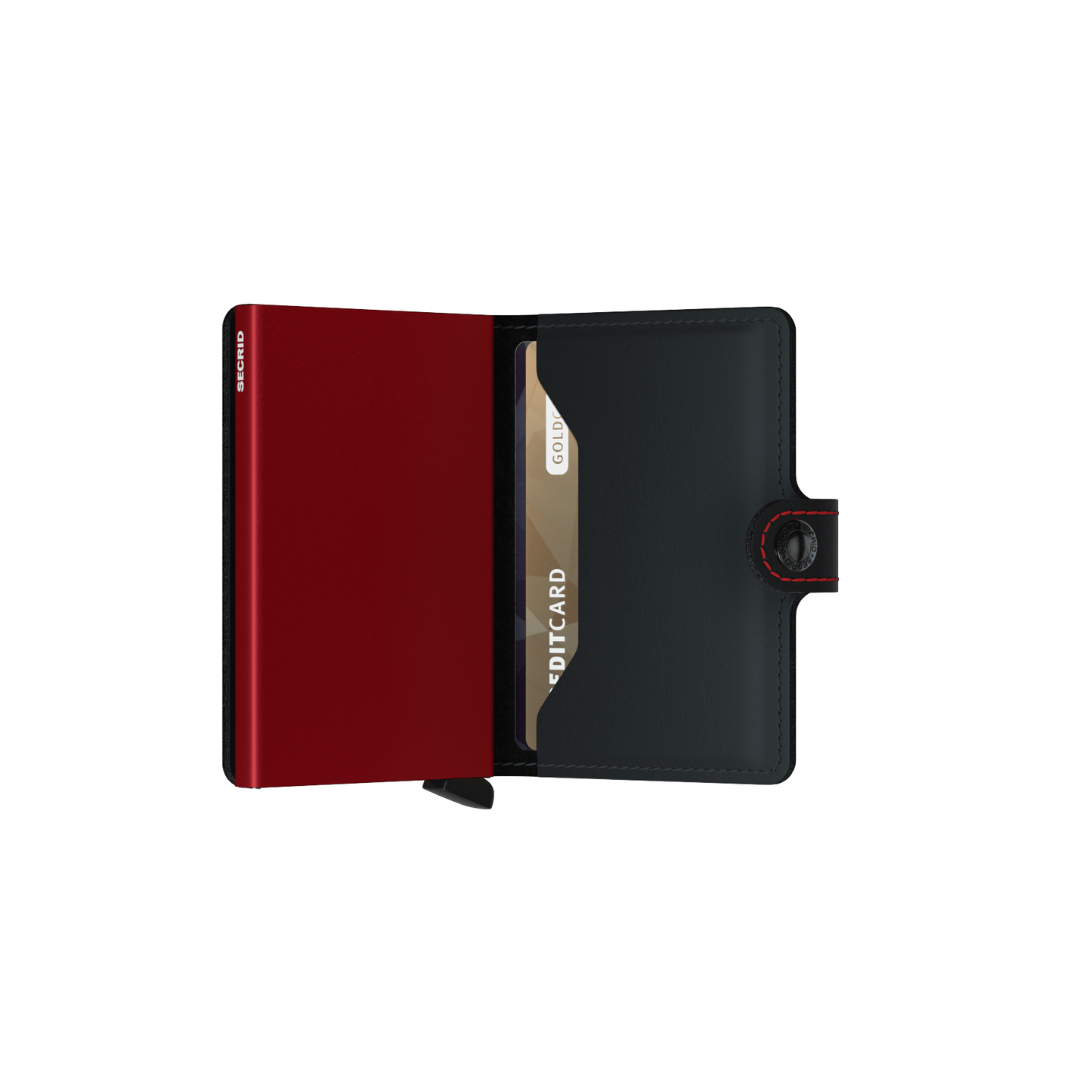 Secrid Miniwallet Matte - Black & Red