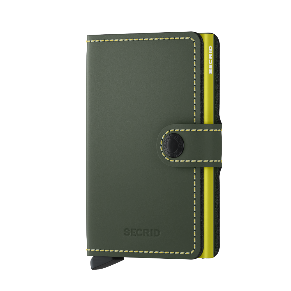 Secrid Miniwallet Matte - Green & Lime