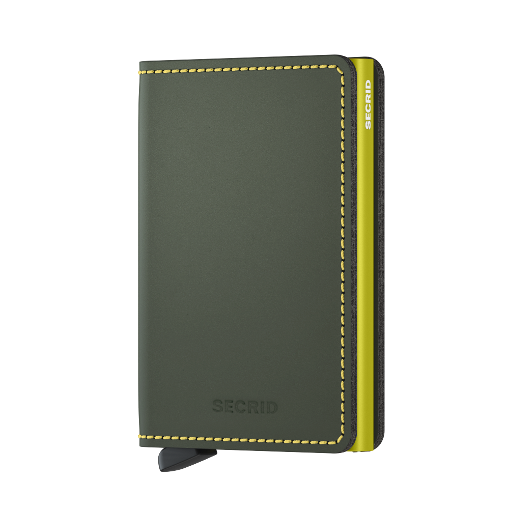 Secrid Slimwallet Matte - Green & Lime
