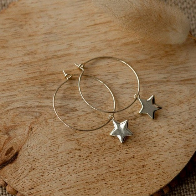 Star Bright Hoops - Gold