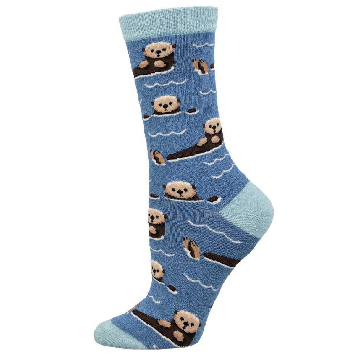 Just an Otter Day Bamboo Socks - Ladies