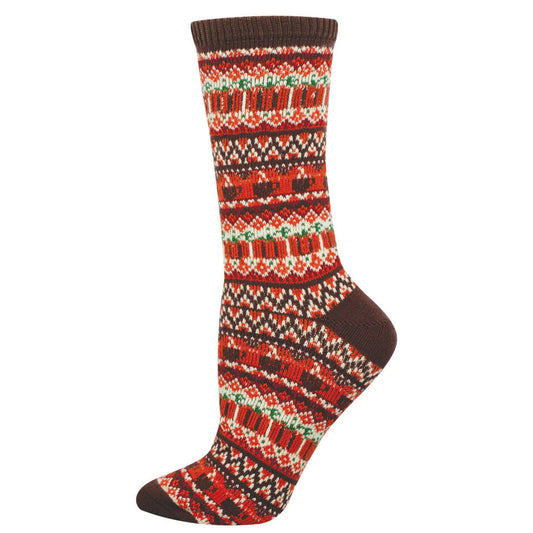 Pumpkin Spice is Nice Sweater Socks - Ladies