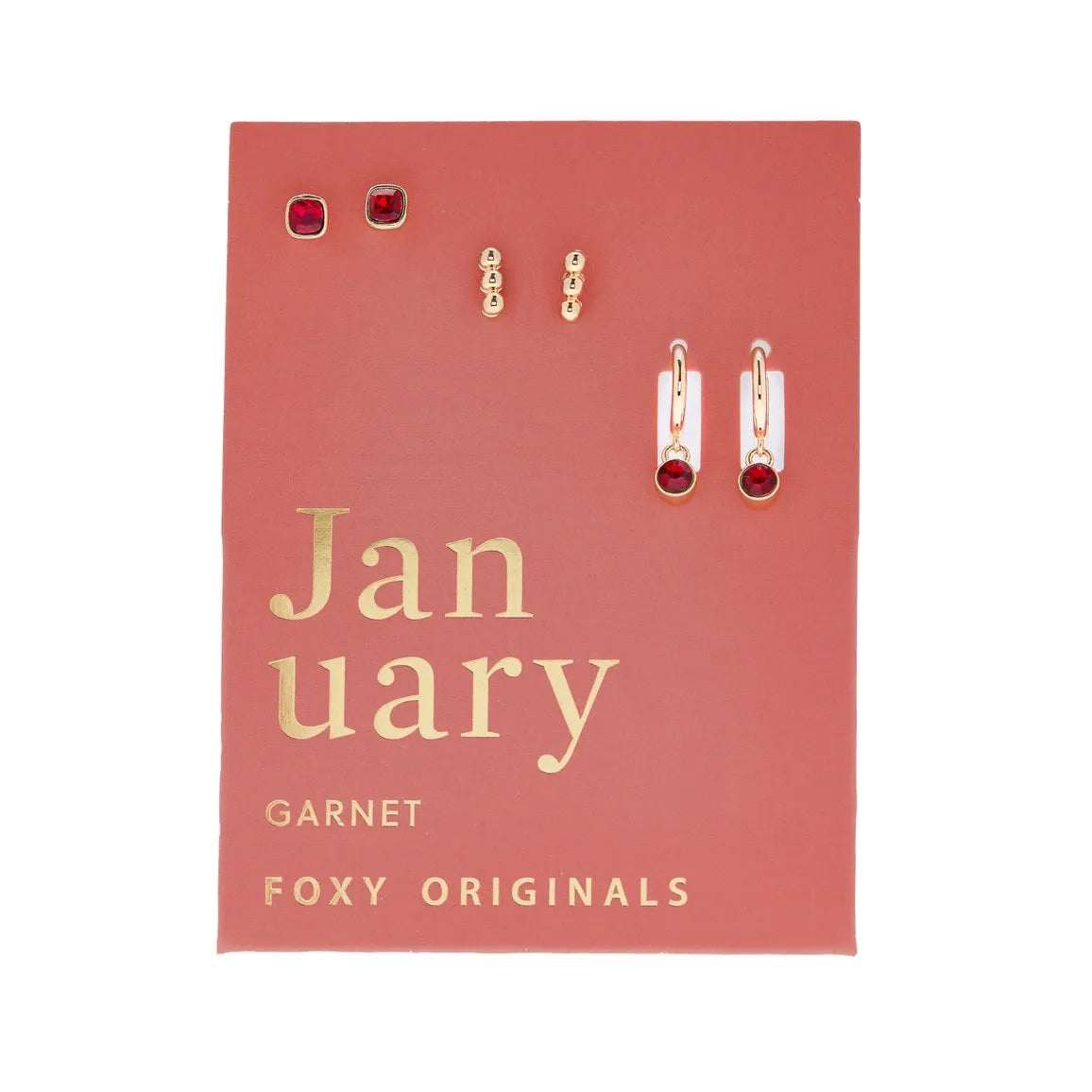 January Birthstone Earrings