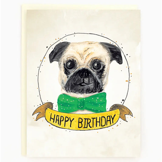 Birthday Pug Card