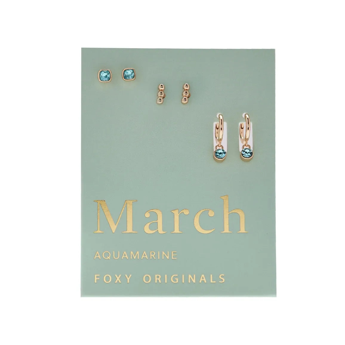 March Birthstone Earrings