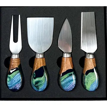 Resin Coated Knife Set | Northern Lights