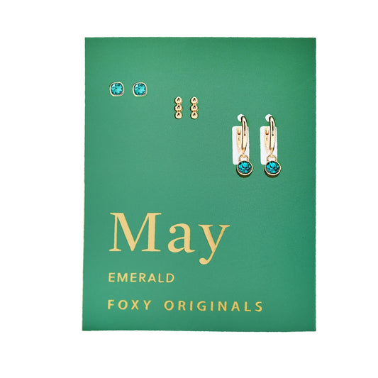 May Birthstone Earrings