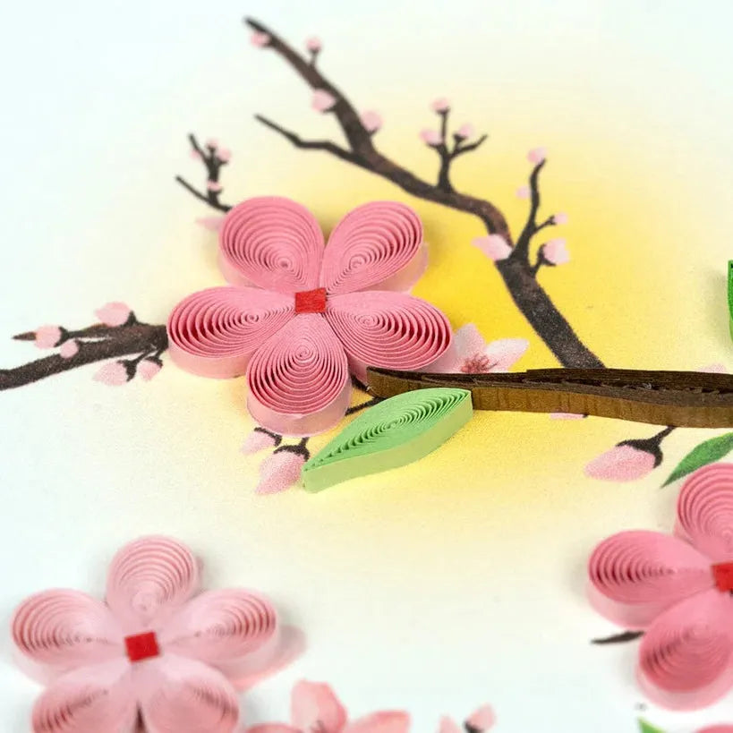 Quilling Card - Cherry Blossoms