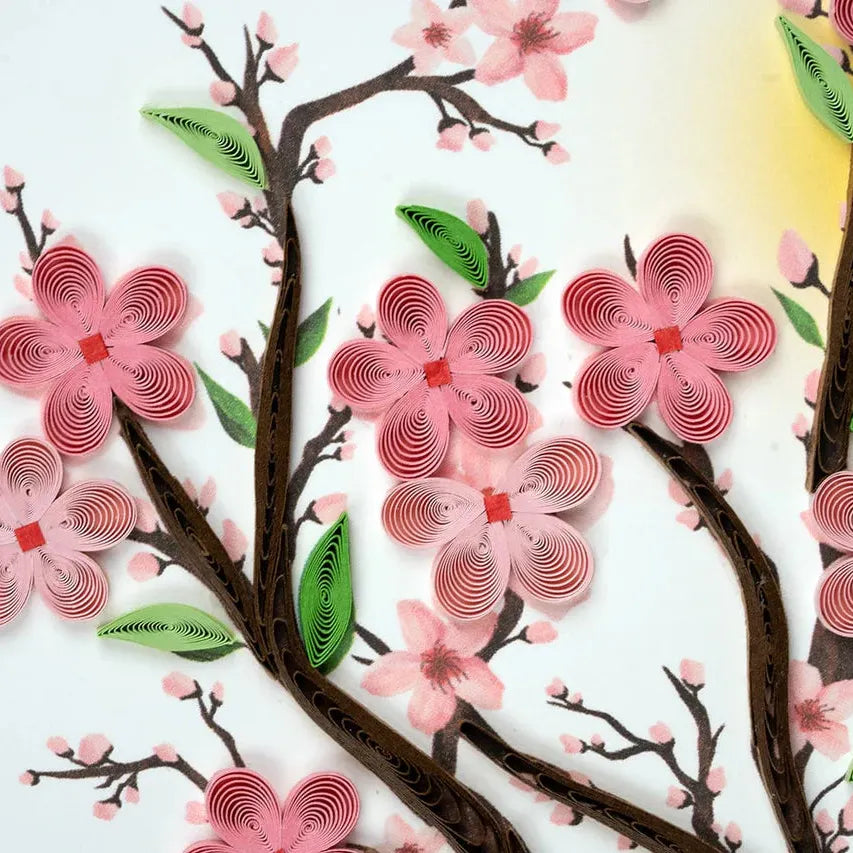 Quilling Card - Cherry Blossoms