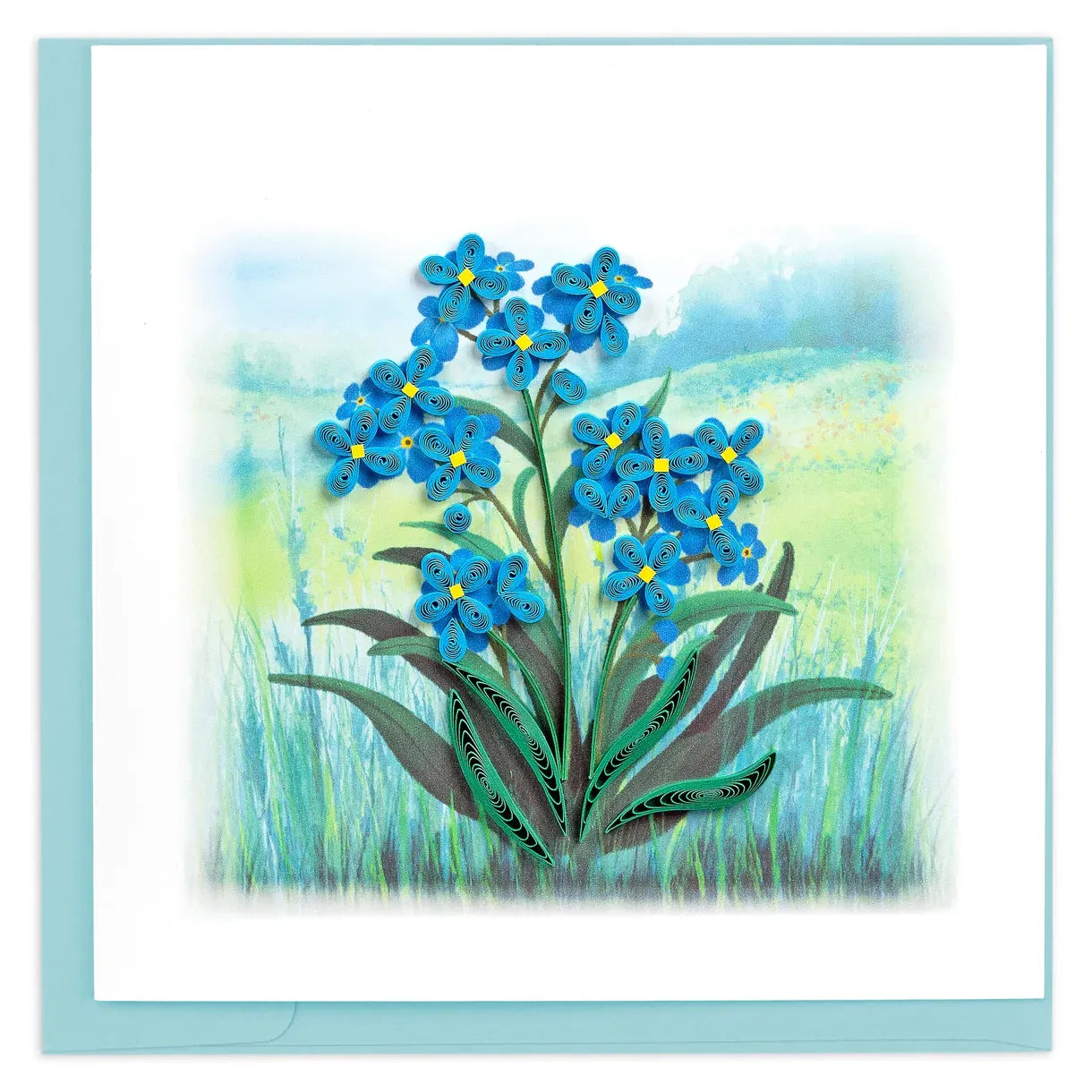 Quilling Card - Forget-me-not