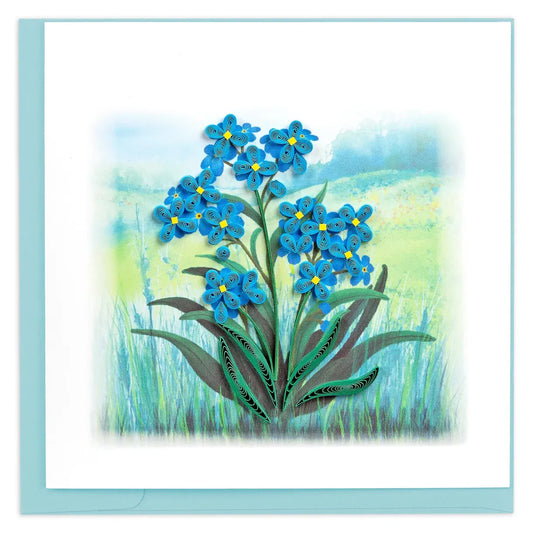 Quilling Card - Forget-me-not