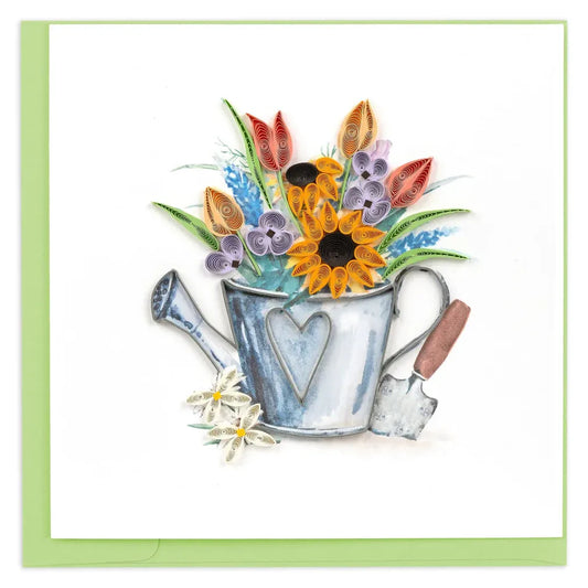 Quilling Card - Garden Watering Can