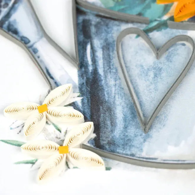 Quilling Card - Garden Watering Can