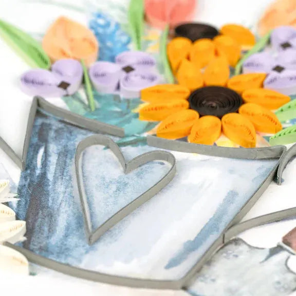 Quilling Card - Garden Watering Can