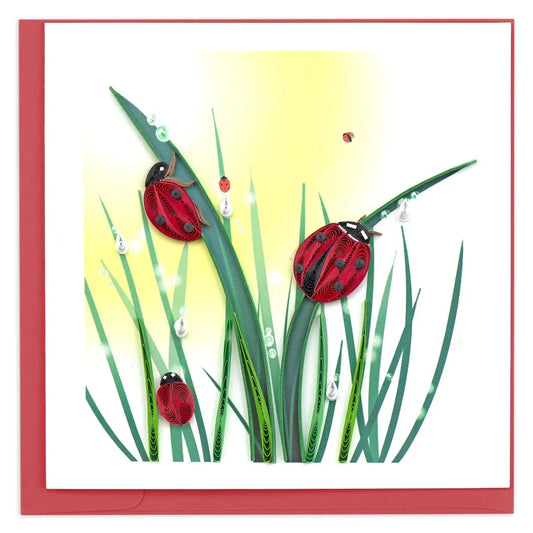 Quilling Card - Ladybugs
