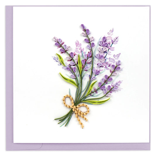 Quilling Card - Lavender Bunch