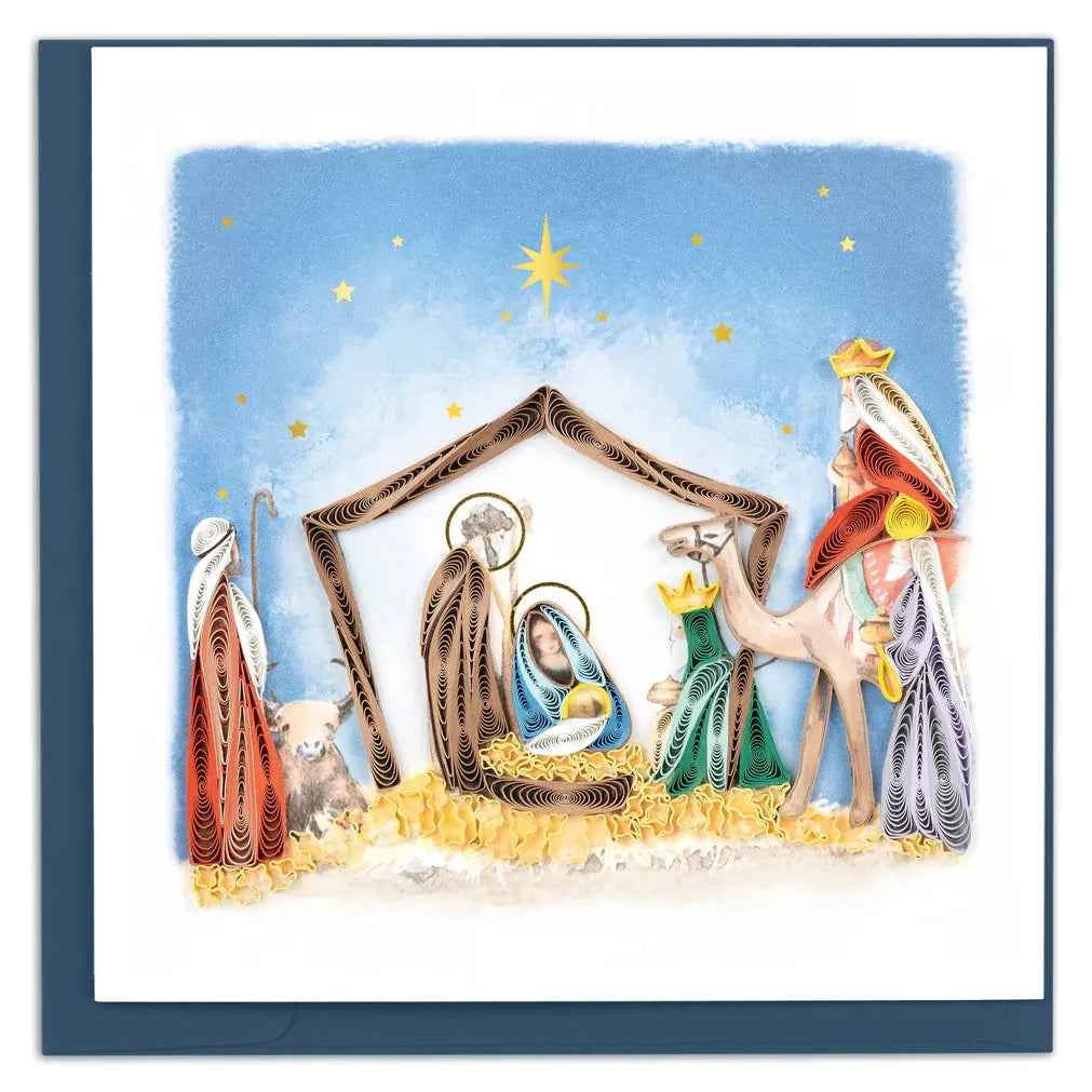 Quilling Card - Nativity Scene