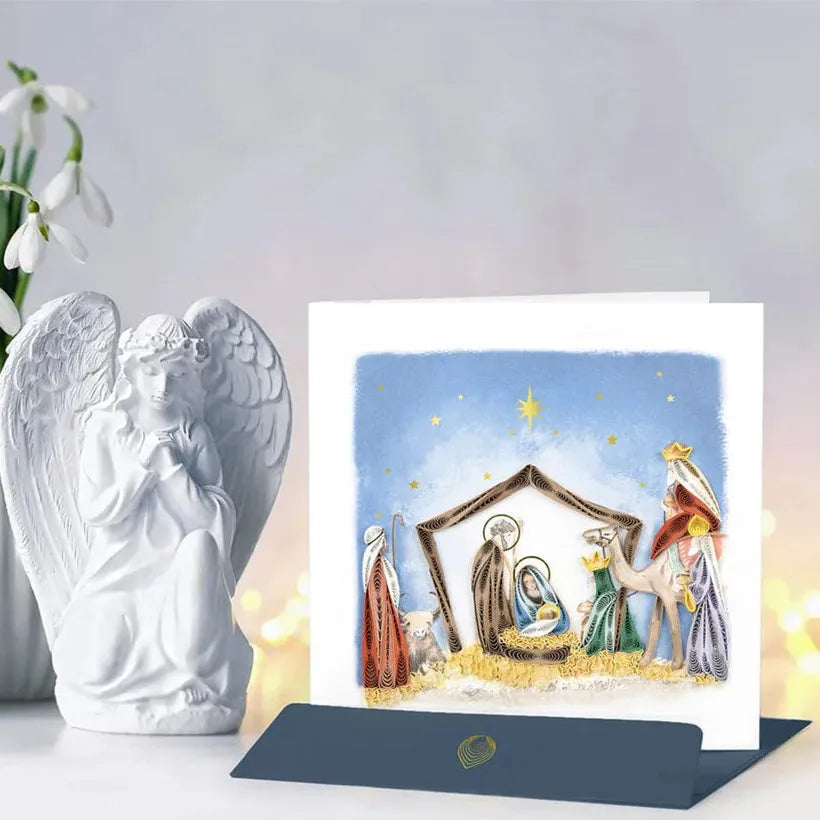 Quilling Card - Nativity Scene