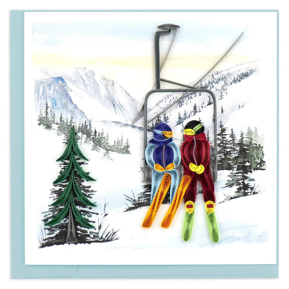 Quilling Card - Ski Lift