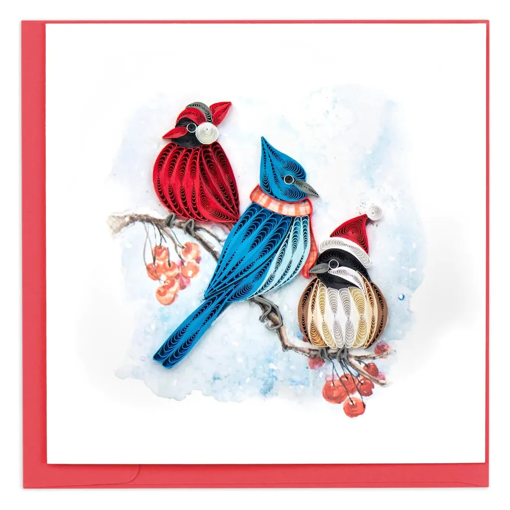 Quilling Card - Snowbirds