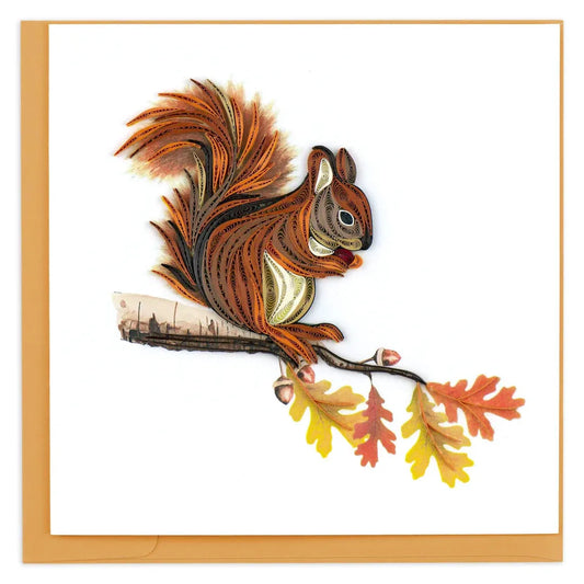 Quilling Card - Squirrel