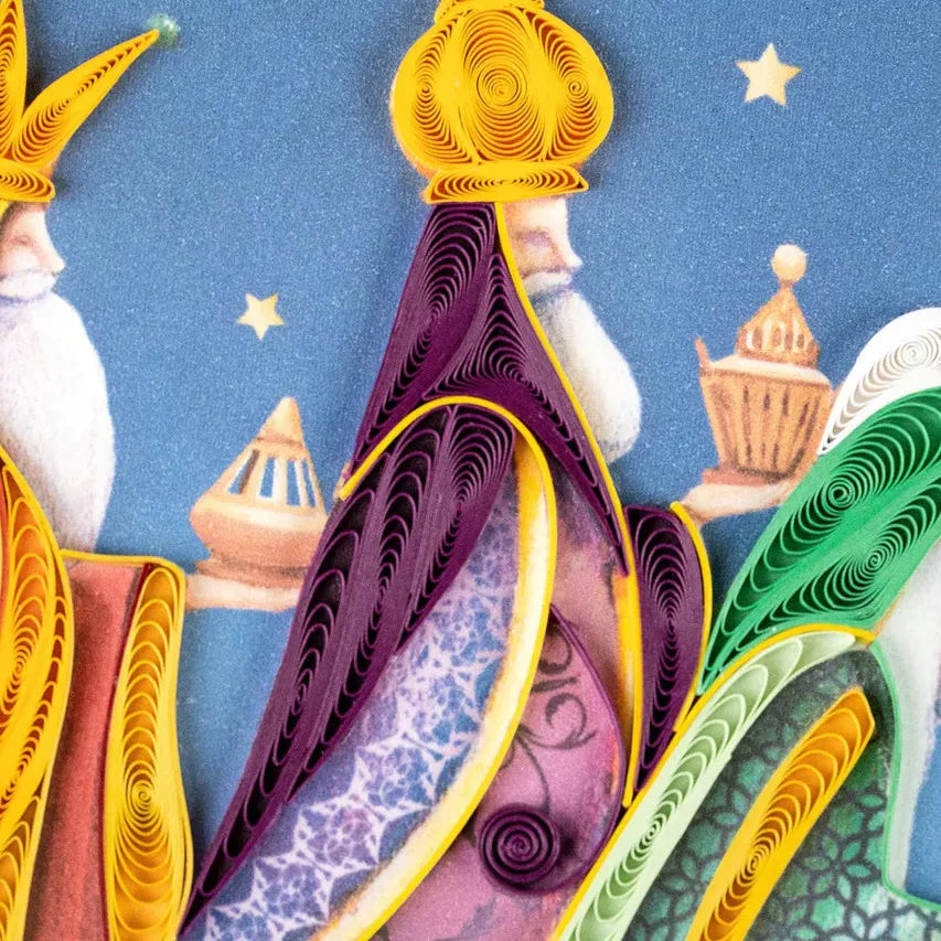 Quilling Card - Three Wise Men